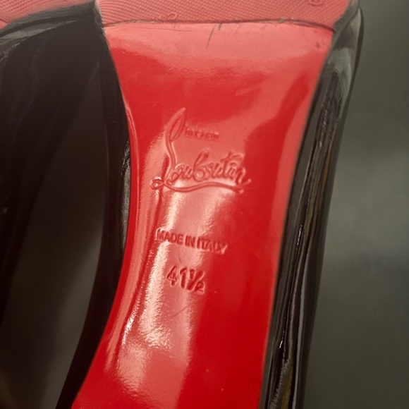 Christian Louboutin Kate 100 Black Patent Pumps (Size 41.5) - Picture 10 of 10